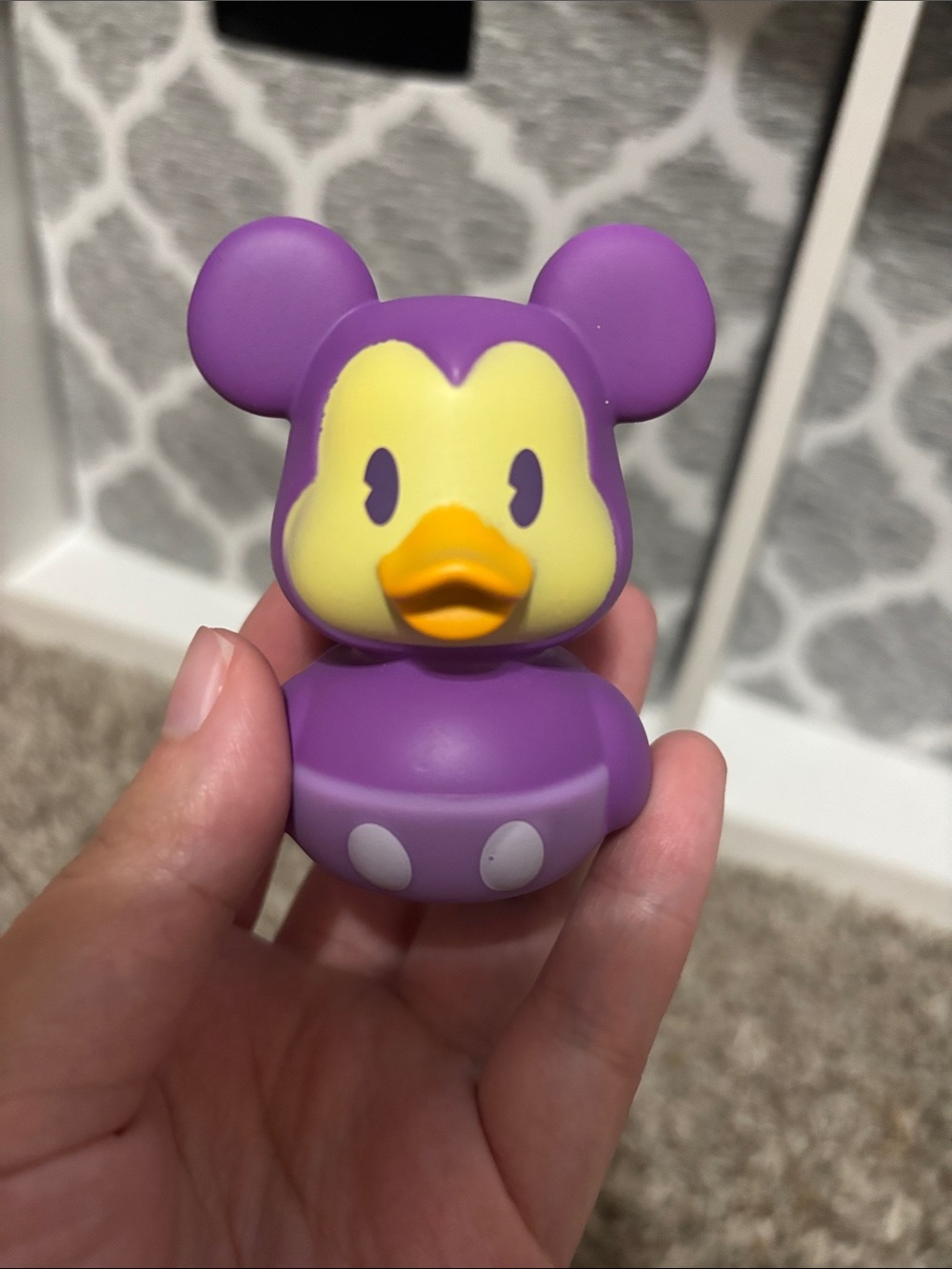Disney Purple Mickey Rubber Duck